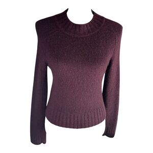 Vince Women Dark Purple 100% Cashmere Soft Sweater Size XS small Pull Over